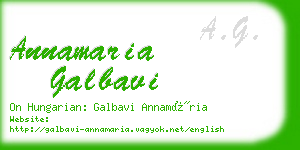 annamaria galbavi business card